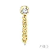 .33CTRDDM BEZEL CURB CHAIN ER YG 14K-G*