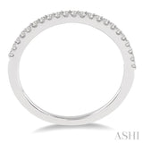 1/5 ctw Round Cut Diamond Wedding Band in 14K White Gold