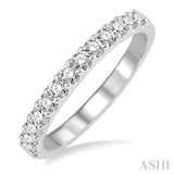 1/2 ctw Round Cut Diamond Wedding Band in 14K White Gold