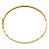 14K Polished 5.00mm Flexible Oval Bangle Bracelet