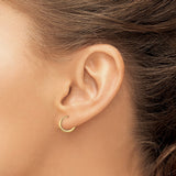 14k Madi K Polished 1mm x 10/13/17mm Endless Hoop 3 Pair Earring Set