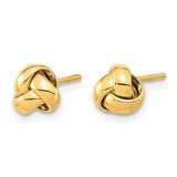 14k 6.5mm Polished Love Knot Post Earrings