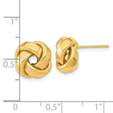 14k 12mm Polished Love Knot Post Earrings