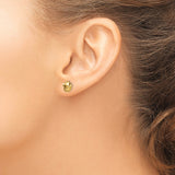 14k 8mm Polished Love Knot Post Earrings