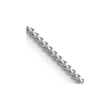 14K White Gold 20 inch 1mm Franco with Lobster Clasp Chain