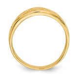 14k Ladies Polished Claddagh Band