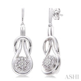1/50 ctw Single Cut Diamond Fashion Earrings in Sterling Silver