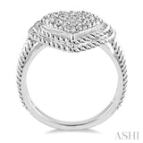 1/20 Ctw Round Cut Diamond Heart Ring in Sterling Silver