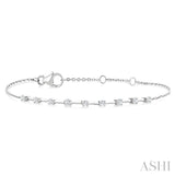 .25CTRDDM FLOATING BRACELET WG 10K-G*