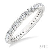 1/2 ctw Round Cut Diamond Eternity Wedding Band in 14K White Gold