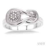 1/50 Ctw Round Cut Diamond Fashion Ring in Sterling Silver
