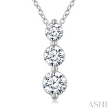 .50CTRDDM 3STONE SNOWMAN PD WG 14K-G+CH*