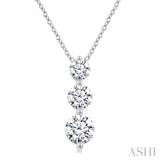 1.0CTRDDM 3STONE SNOWMAN PD WG 14K-G+CH*