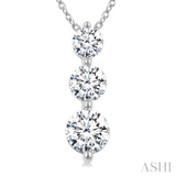 1.0CTRDDM 3STONE SNOWMAN PD WG 14K-G+CH*
