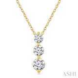.50CTRDDM 3STONE SNOWMAN PD YG 14K-G+CH*