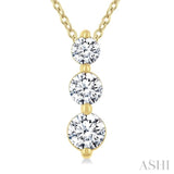 .50CTRDDM 3STONE SNOWMAN PD YG 14K-G+CH*