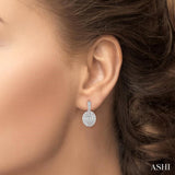1/20 Ctw Round Cut Diamond Fashion Earrings in Sterling Silver