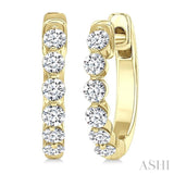 .50CTRDDM SINGLE PRONG HOOP ER YG 14K-G*