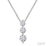 .33CTRDDM 3STONE SNOWMAN PD WG 14K-G+CH*