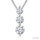 .33CTRDDM 3STONE SNOWMAN PD WG 14K-G+CH*