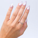 1/20 Ctw Initial 'H' Round Cut Diamond Fashion Ring in 10K Yellow Gold