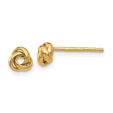 14k 5mm Polished Love Knot Post Earrings