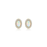 Vintage Inspired Oval Stud Earrings