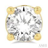 1 1/2 Ctw Round Cut Diamond Stud Earrings in 14K Yellow Gold