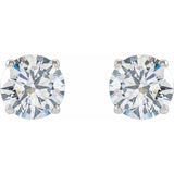 14K White Gold 1 CTW Lab-Grown Diamond Earrings