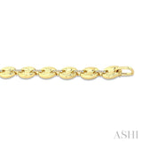 5/8 Ctw Bold Mariner Link Round Cut Diamond Aeris Gold Fashion Bracelet in 14K Yellow Gold