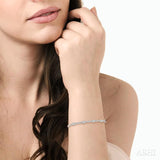 1/2 Ctw Round Cut Diamond Fashion Bangle in 14K White Gold