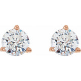 14K Rose Gold 1/2 CTW Natural Diamond Stud Earrings