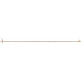 14K Rose Gold 1 CTW Natural Diamond Line 7 1/4" Bracelet