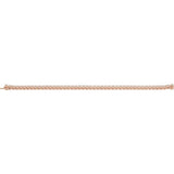14K Rose Gold 5 CTW Natural Diamond Line 7 1/4" Bracelet