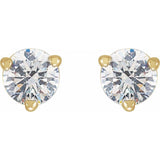 14K Yellow Gold 1/3 CTW Natural Diamond Earrings