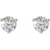 14K White Gold 1/2 CTW Natural Diamond Earrings