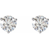 14K White Gold 1 CTW Natural Diamond Earrings