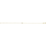 14K Yellow Gold 1/10 CT Natural Diamond 6 1/2-7 1/2" Bracelet