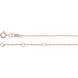 14K Rose Gold Natural Ruby Bezel-Set Solitaire 6 1/2-7 1/2" Bracelet