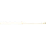 14K Yellow Gold Natural Citrine Bezel-Set Solitaire 6 1/2-7 1/2" Bracelet