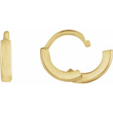 14K Yellow Gold Hinged 8 mm Hoop Earring