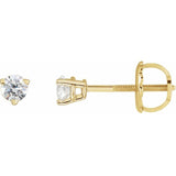 14K Yellow Gold .06 CTW Natural Diamond Earrings