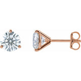 14K Rose Gold 2 1/2 CTW Lab-Grown Diamond Stud Earrings