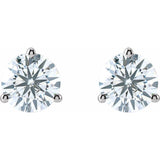 14K White Gold 1 CTW Lab-Grown Diamond Stud Earring