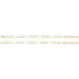 14K Yellow Gold-Filled 6.2 mm Paperclip-Style 20" Chain