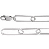 Sterling Silver 6.2 mm Paperclip-Style 20