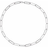 Sterling Silver 6.2 mm Paperclip-Style 20" Chain