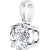 14K White Gold 1 CTW Lab-Grown Diamond Pendant