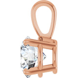 14K Rose Gold 1 CTW Lab-Grown Diamond Pendant