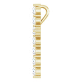 14K Yellow Gold 3/8 CTW Lab-Grown Diamond Cross Pendant